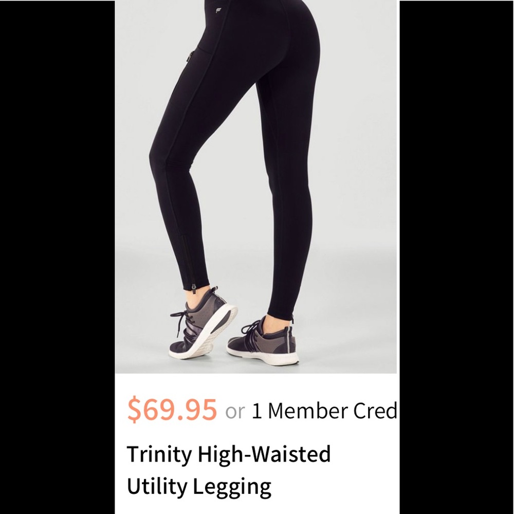 Fabletics Trinity Utility Legging- black
